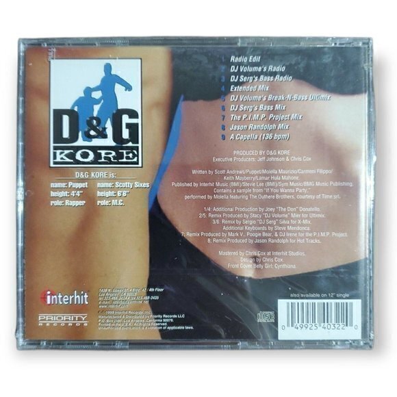 D&G Kore - Belly‎ Roll [1999 Promotional CD] - Picture 2 of 2